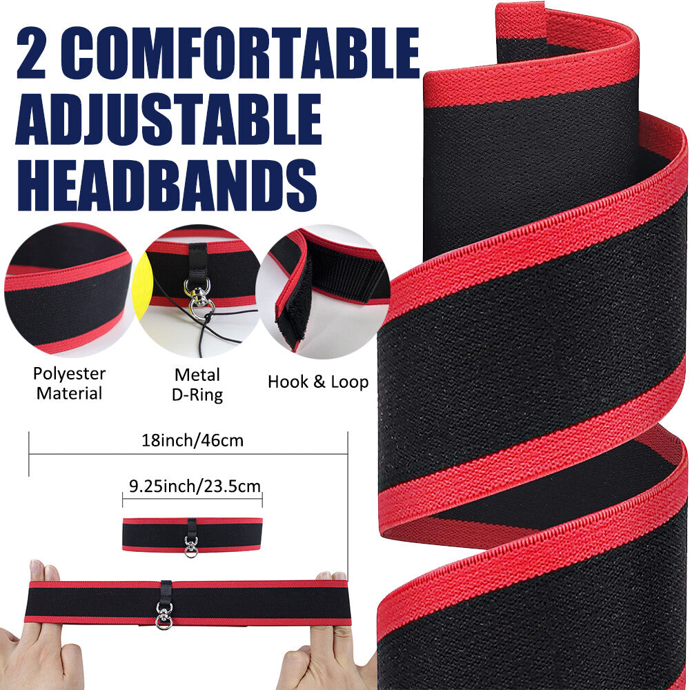 4 React Boxing Reflex Ball W/Adjustable Headband Punching Bag Training Equipment