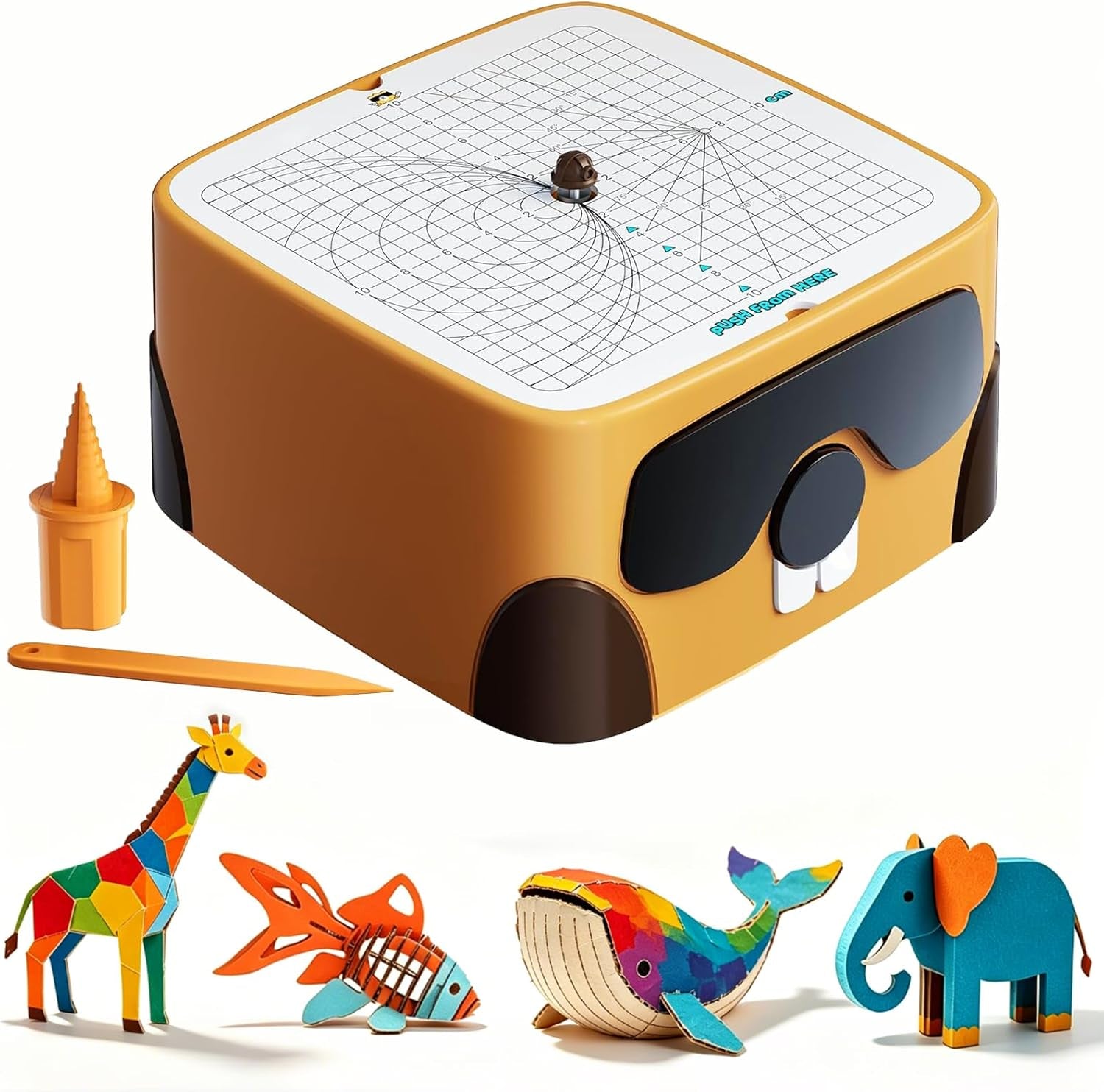 Cardboard Tools for Kids, Safe DIY Cardboard Construction Tool Kit, Cardboard Cutter for Kids Toy for Boys and Girls, Perfect for Family, Friends, Creativity Projects 3D Models