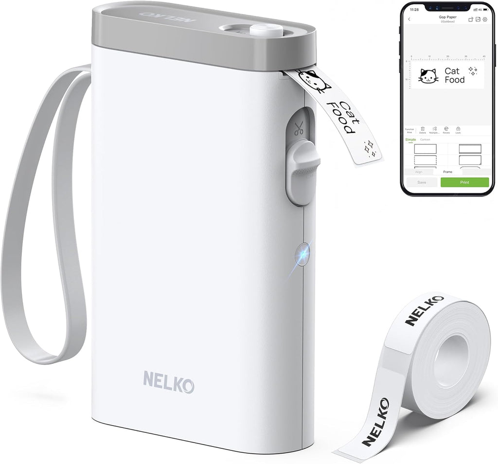 Label Maker Machine with Tape, P21 Bluetooth Label Printer, Wireless Mini Label