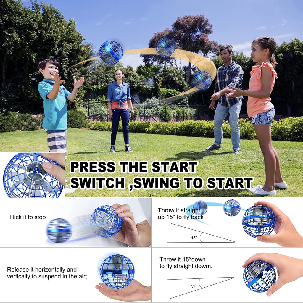 Flying Orb Ball Boomerang Fly Nebula Spinner Toys Soaring Hover UFO Mini Drone