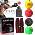 4 React Boxing Reflex Ball W/Adjustable Headband Punching Bag Training Equipment