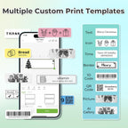 Label Maker Machine with Tape, P21 Bluetooth Label Printer, Wireless Mini Label