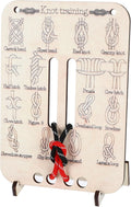 Learn Knot Training Board Knot Tying Kit Learn to Tie Knot Training Board 16 Knotting Methods for Beginners Knot Tying Book Adults Beginner for Outdoor Survival Camping Climbing Practice