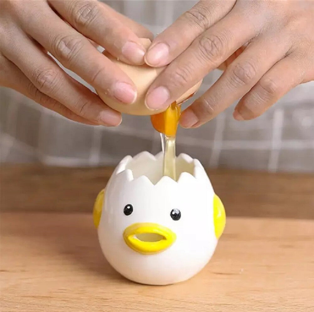 Ceramic Egg Separator Chicken Design Yolk White Divider Tool Kitchen Baking Tool