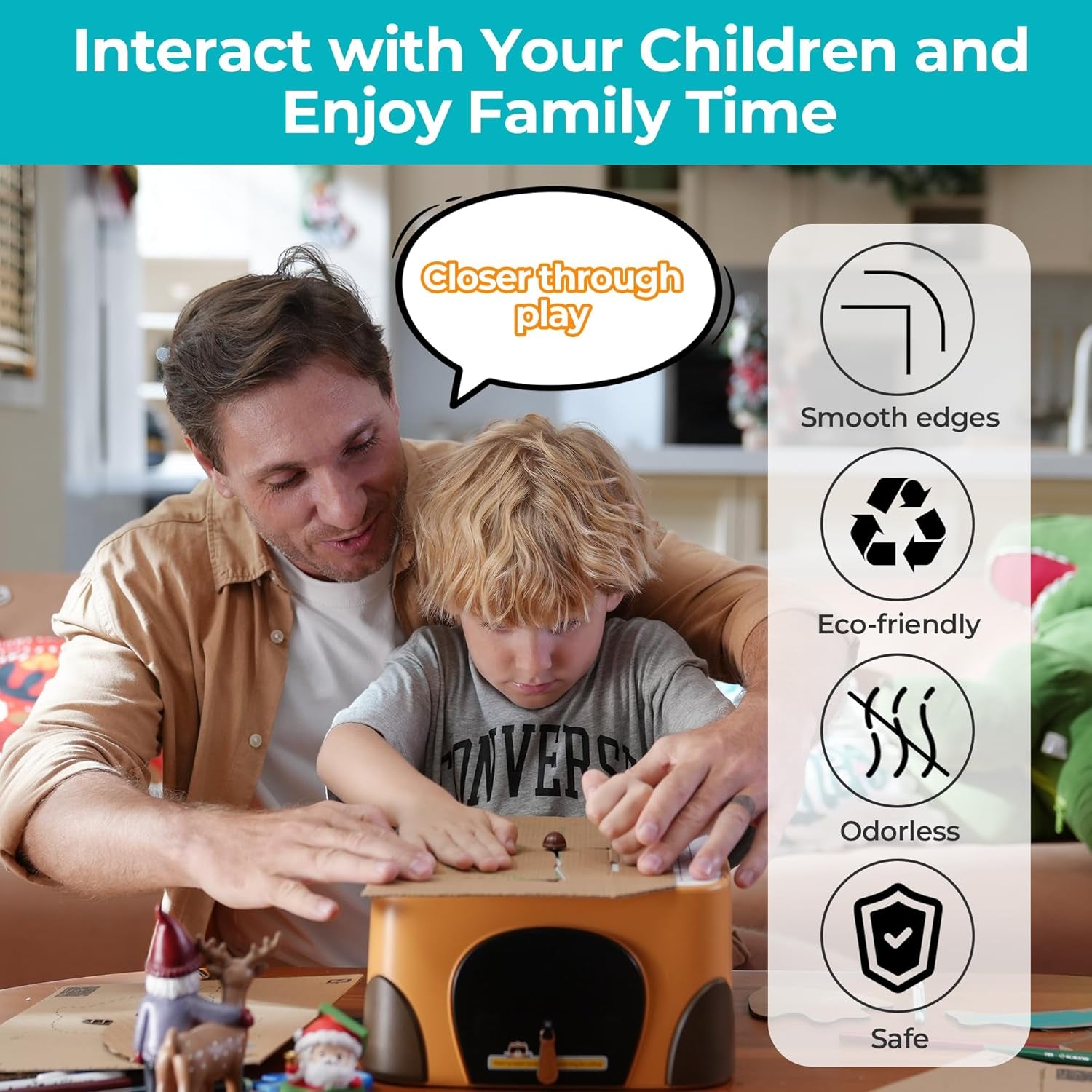 Cardboard Tools for Kids, Safe DIY Cardboard Construction Tool Kit, Cardboard Cutter for Kids Toy for Boys and Girls, Perfect for Family, Friends, Creativity Projects 3D Models