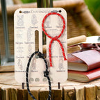 Learn Knot Training Board Knot Tying Kit Learn to Tie Knot Training Board 16 Knotting Methods for Beginners Knot Tying Book Adults Beginner for Outdoor Survival Camping Climbing Practice