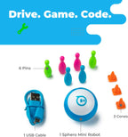 Mini (Blue) - Coding Robot Ball - Educational Coding and Gaming for Kids and Teens - Bluetooth Connectivity - Interactive and Fun Learning Experience for Ages 8+ | Educational Coding and Gaming, Bluetooth Connectivity, Interactive and Fun Learning, Ages 8+