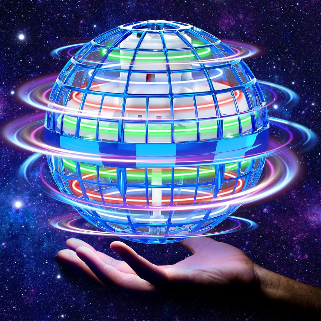 Flying Orb Ball Toys 2026, Cosmic Fly Ball Globe Boomerang,Galaxy Hover Balls Hand Drone Orbit Fidget Spinner, Cool Toy Gifts for 6 7 8 9 10+ Year Old Boys Girls Outdoor Toys (Blue)