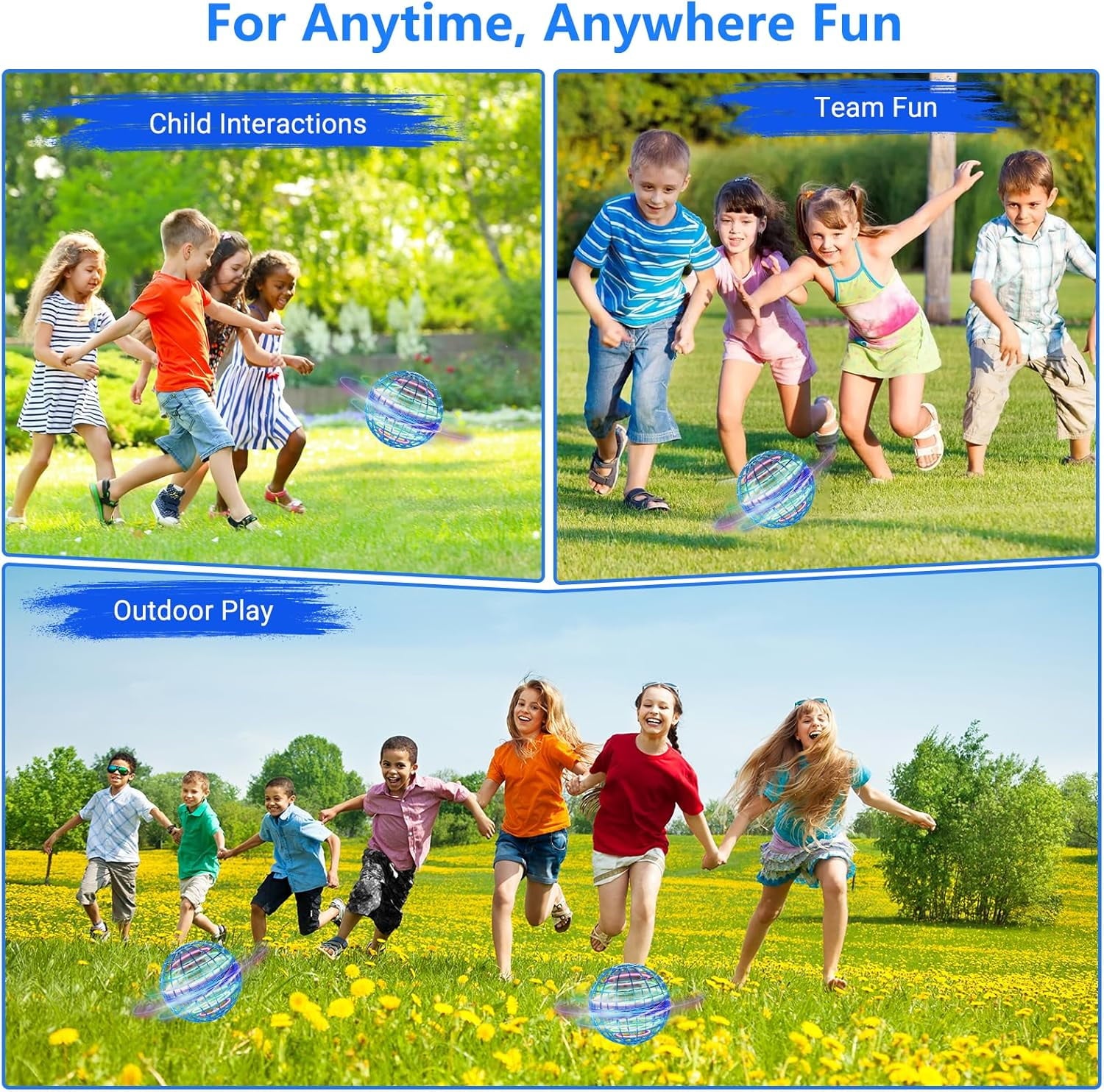 2026 Flying Orb Ball Toy, Flying Ball Ball Hand Controlled, Flying Orb Ball Toys with LED Light,Cosmic Globe Flying Spinner for 6 7 8 9+ Year Old Boys Girls Adults Christmas Birthday Gifts