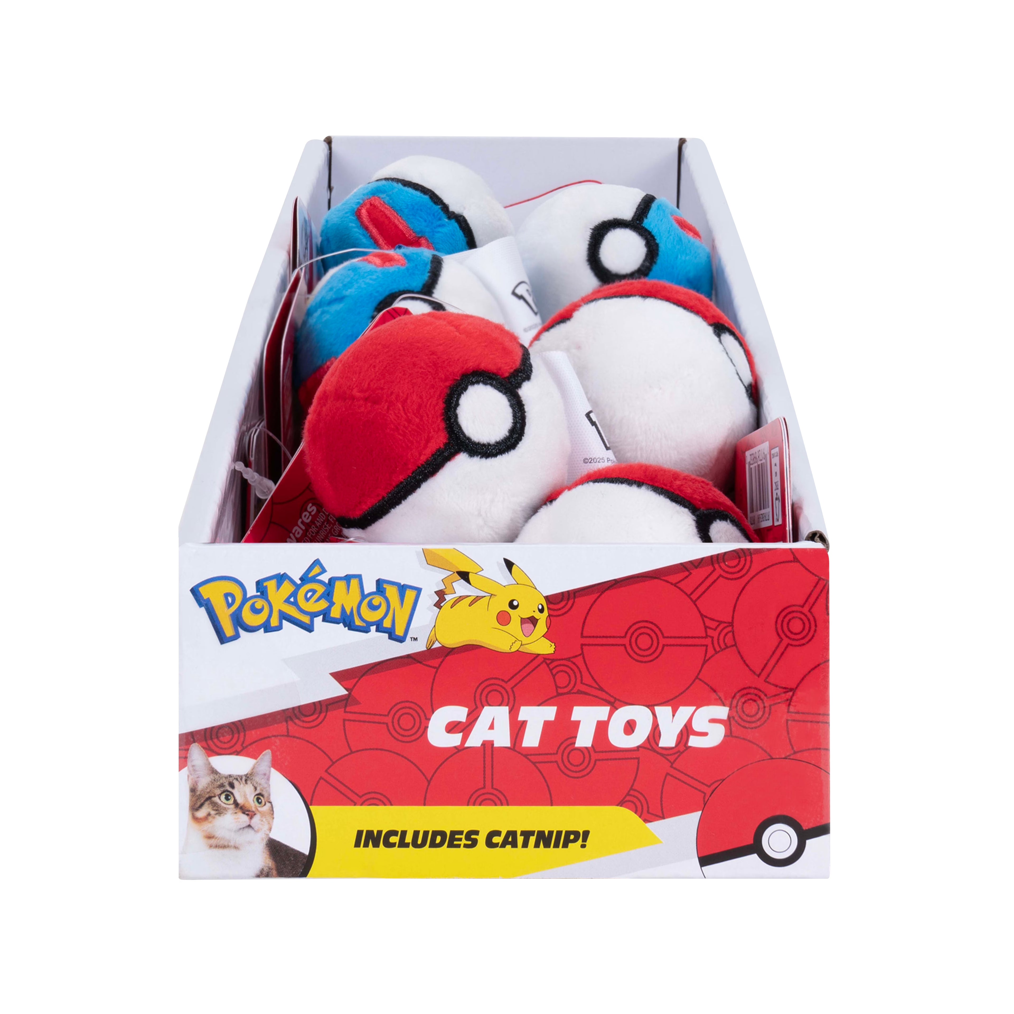 JPT - Pokemon- Single Catnip Plush Toy PDQ - (Poke Ball and Great Ball) (Singles from JPT1148) 24 Pcs