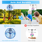 2026 Flying Orb Ball Toy, Flying Ball Ball Hand Controlled, Flying Orb Ball Toys with LED Light,Cosmic Globe Flying Spinner for 6 7 8 9+ Year Old Boys Girls Adults Christmas Birthday Gifts