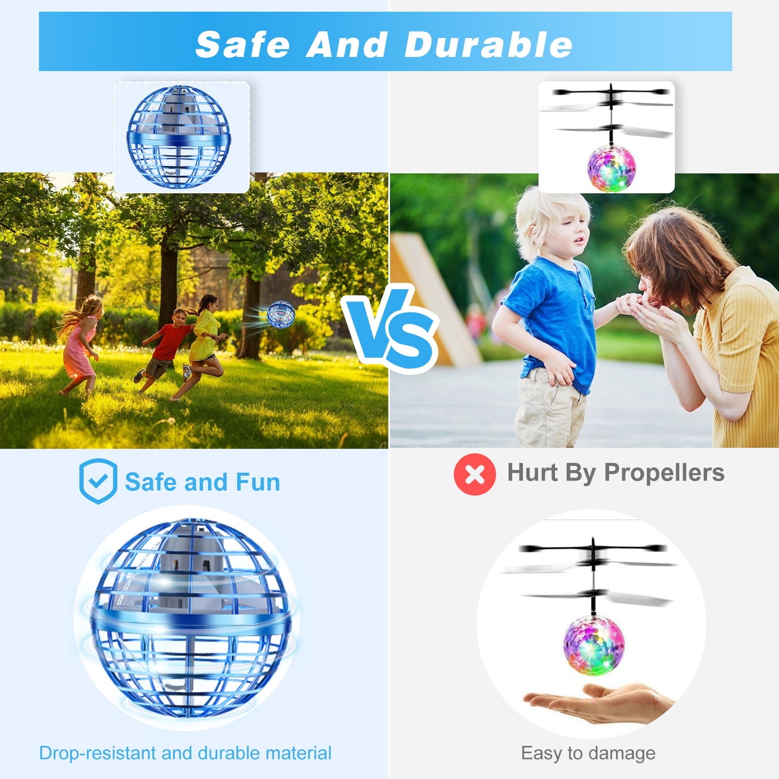 2026 Flying Orb Ball Toy, Flying Ball Ball Hand Controlled, Flying Orb Ball Toys with LED Light,Cosmic Globe Flying Spinner for 6 7 8 9+ Year Old Boys Girls Adults Christmas Birthday Gifts