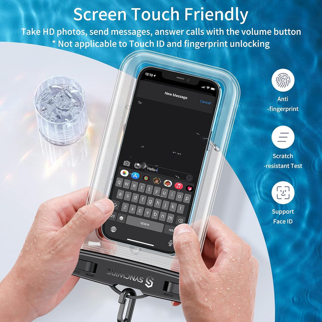 Waterproof Phone Pouch [2-Pack] - Universal IPX8 Waterproof Phone Case Dry Bag with Lanyard Compatible with Iphone 15/14/13/12/11 Pro XS MAX XR X Samsung S23 S22 S20+ and More up to 7 Inches