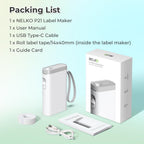 Label Maker Machine with Tape, P21 Bluetooth Label Printer, Wireless Mini Label