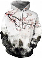 Men Women Unisex Hoodies Novelty 3D Print Graphic Hooded Pullover Sweatshirt with Pocket