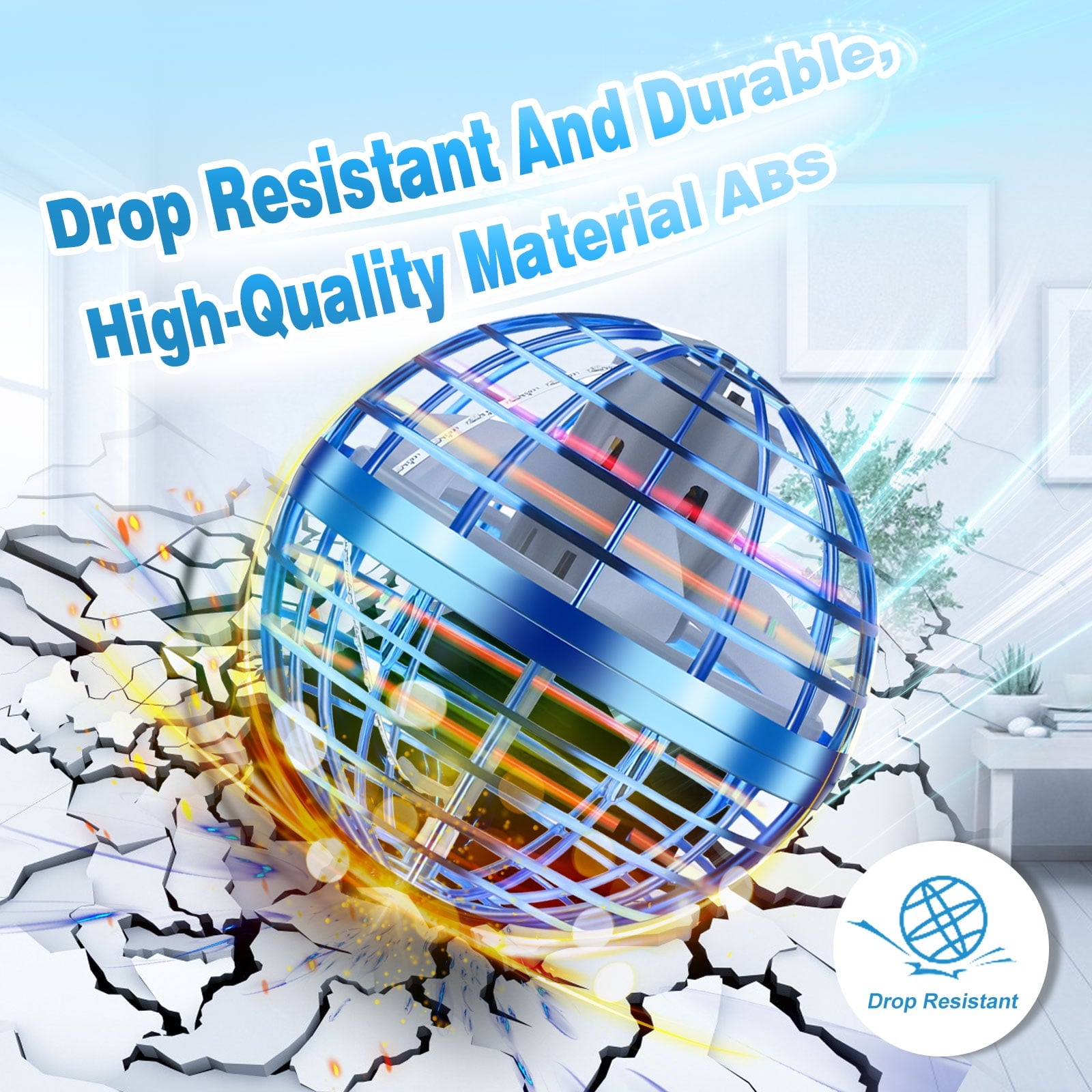 2026 Flying Orb Ball Toy, Flying Ball Ball Hand Controlled, Flying Orb Ball Toys with LED Light,Cosmic Globe Flying Spinner for 6 7 8 9+ Year Old Boys Girls Adults Christmas Birthday Gifts