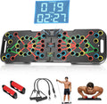 Push up Board, with Automatic Count & Timer, 41 Push up Bar, Updated Foam Handles, Portable Home Workout Equipment, Push up Strength Training Equipment