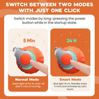 Interactive Cat Toy for Indoor Cats, Two Speed Smart Automatic Cat Toy Moving Ball with Tail, Rechargeable Motion Activated Cat Toys for Bored Indoor Adult Cats (Adapter Not Included)