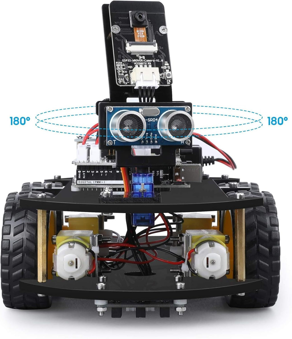 UNO R3 Smart Robot Car Kit V4 for Arduino Robotics for Kids Ages 8-12 12-16 STEM Science Kits Coding Gifts for 8 9 10 11 12 13 14 15 16 Year Old Boys Girls Teens Cool Engineering Building Toys