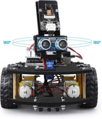 UNO R3 Smart Robot Car Kit V4 for Arduino Robotics for Kids Ages 8-12 12-16 STEM Science Kits Coding Gifts for 8 9 10 11 12 13 14 15 16 Year Old Boys Girls Teens Cool Engineering Building Toys